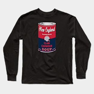 New England Patriots Soup Can Long Sleeve T-Shirt